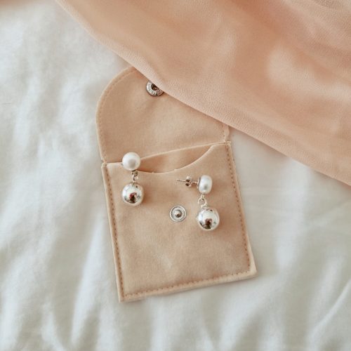 Button Pearl Sphere Earrings